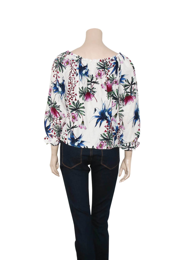 Maje Linen Floral Top