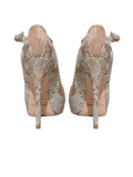 Jimmy Choo Suede Snakeskin-Accented Pumps