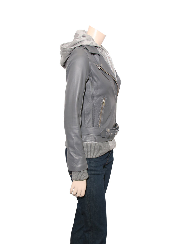 Iro Hooded Leather Jacket