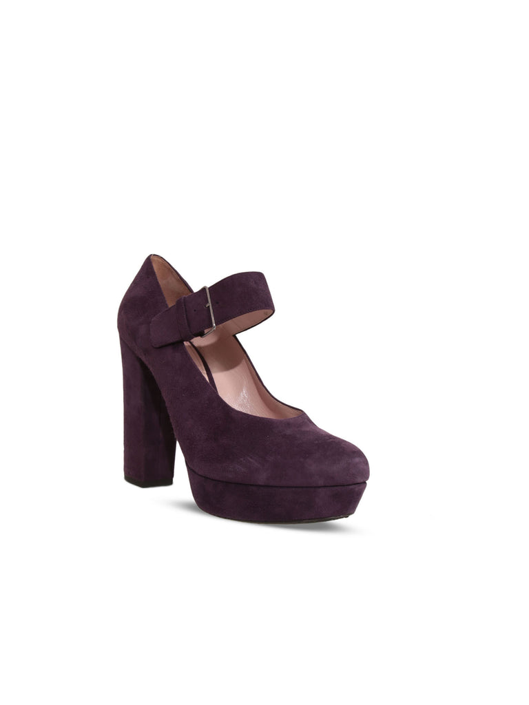 Miu Miu Suede Mary Jane Pumps