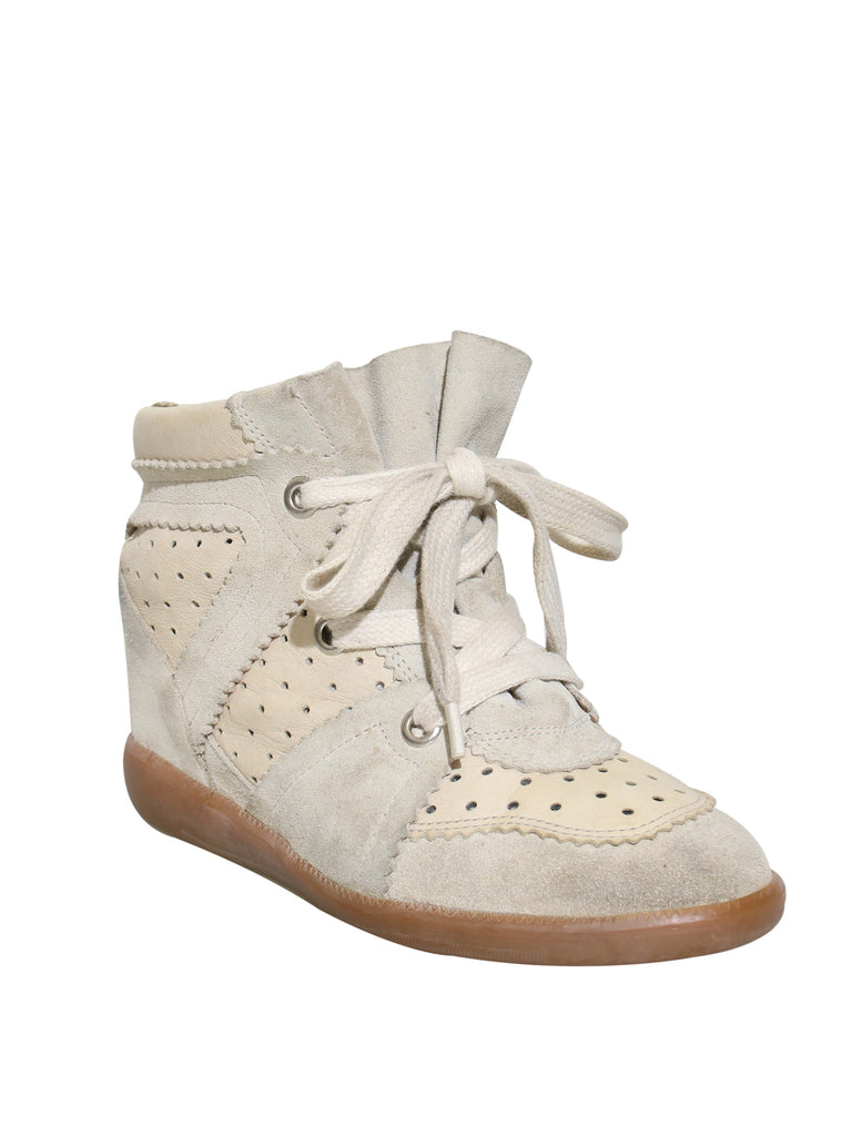 Isabel Marant Bobby Wedge Suede Sneakers