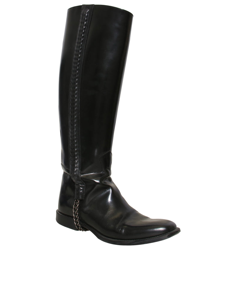 Givenchy Chain-Link Knee-High Boots