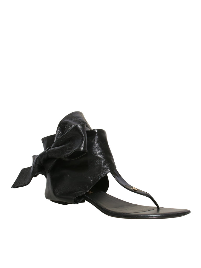 Chanel Leather Sandals