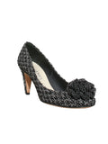 Tweed Camellia Pumps
