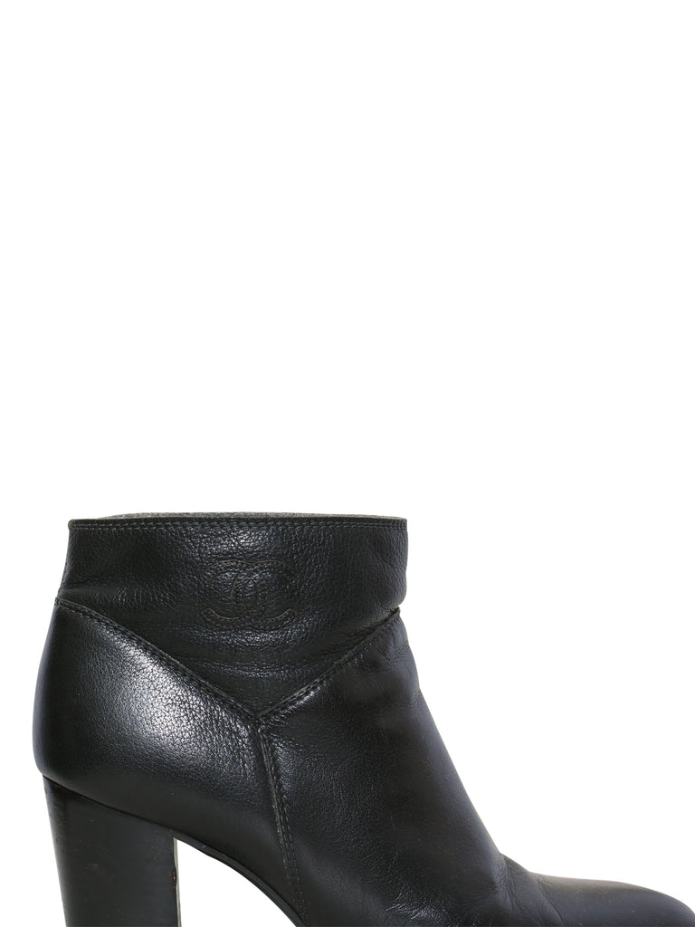 Chanel Leather Booties