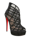 Christian Louboutin Altarakna Peep-Toe Platform Booties