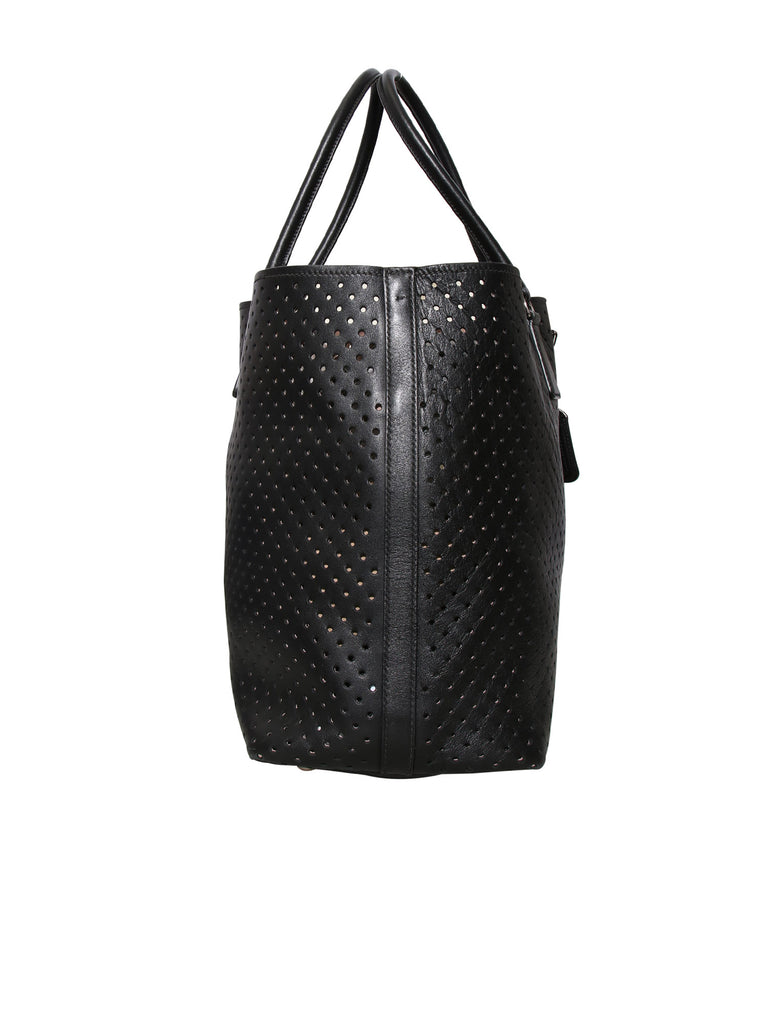 Prada Vitello Fori Leather Tote Bag with Pouch
