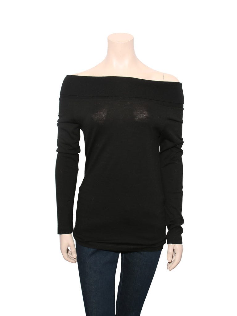 Nicholas Off-The-Shoulder Merino Wool Sweater