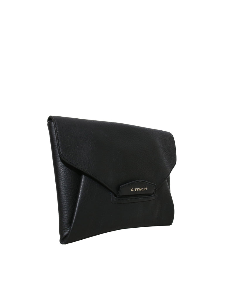 Givenchy Antigona Textured-Leather Clutch