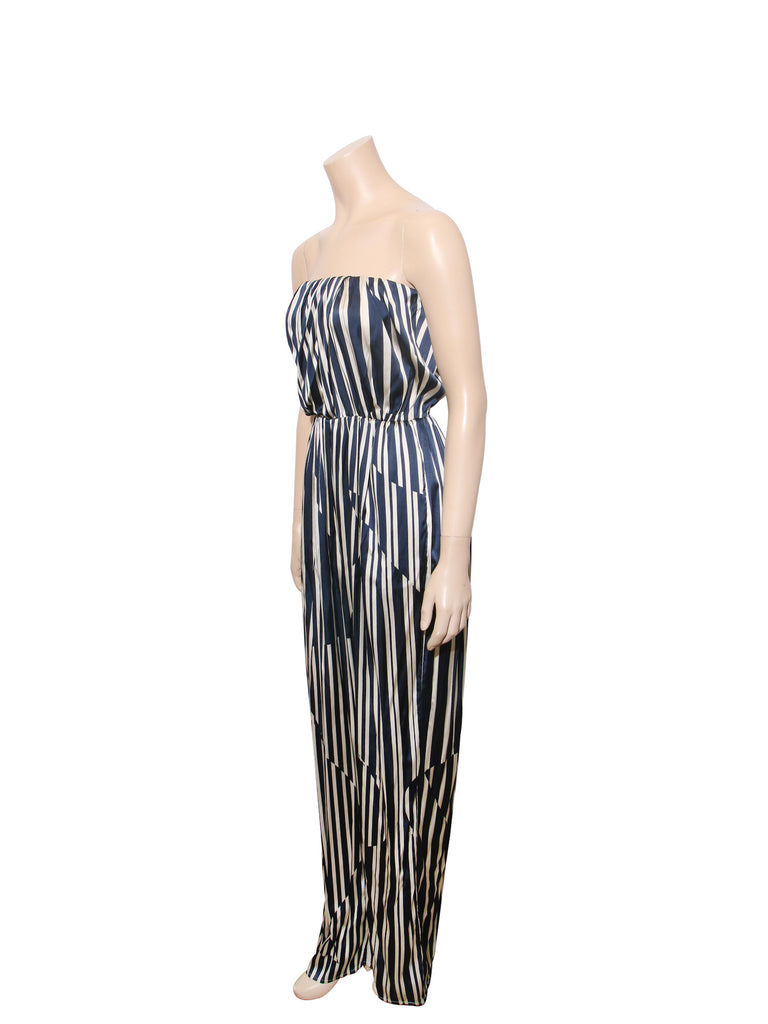 Thakoon Addition Strapless Striped Jumpsuit