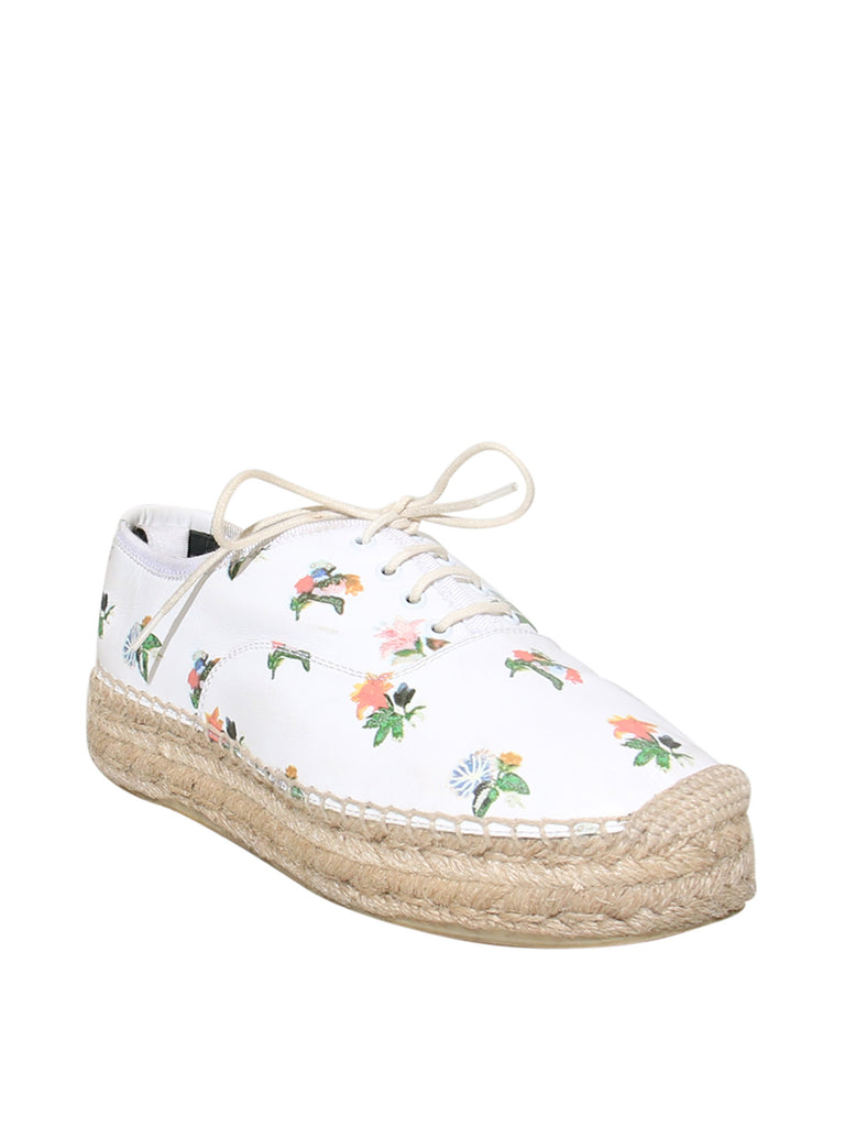 Saint Laurent Leather Floral Espadrilles