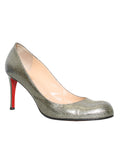 Christian Louboutin Glitter Round-Toe Pumps