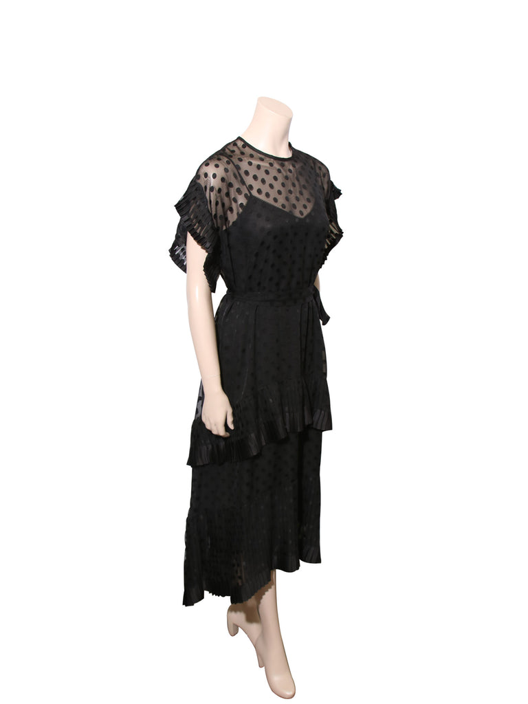 Zimmermann Polka Dot Lace Trim Dress