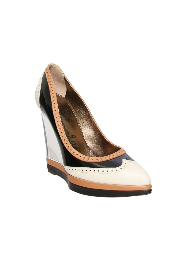 Lanvin Lucite Wedges