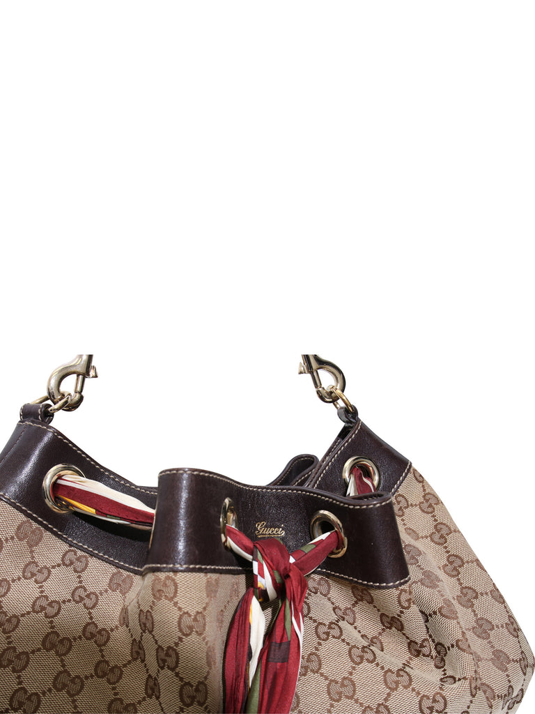 Gucci GG Canvas Positano Shoulder Bag