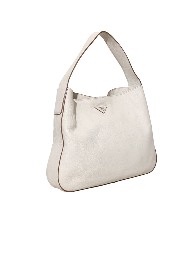 Prada Vitello Daino Leather Hobo Bag