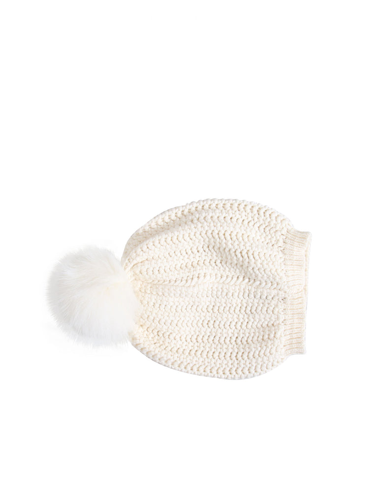 Fur Pom Pom Beanie