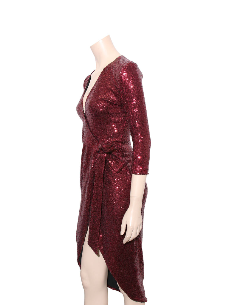 Zhivago Sequin Wrap Dress