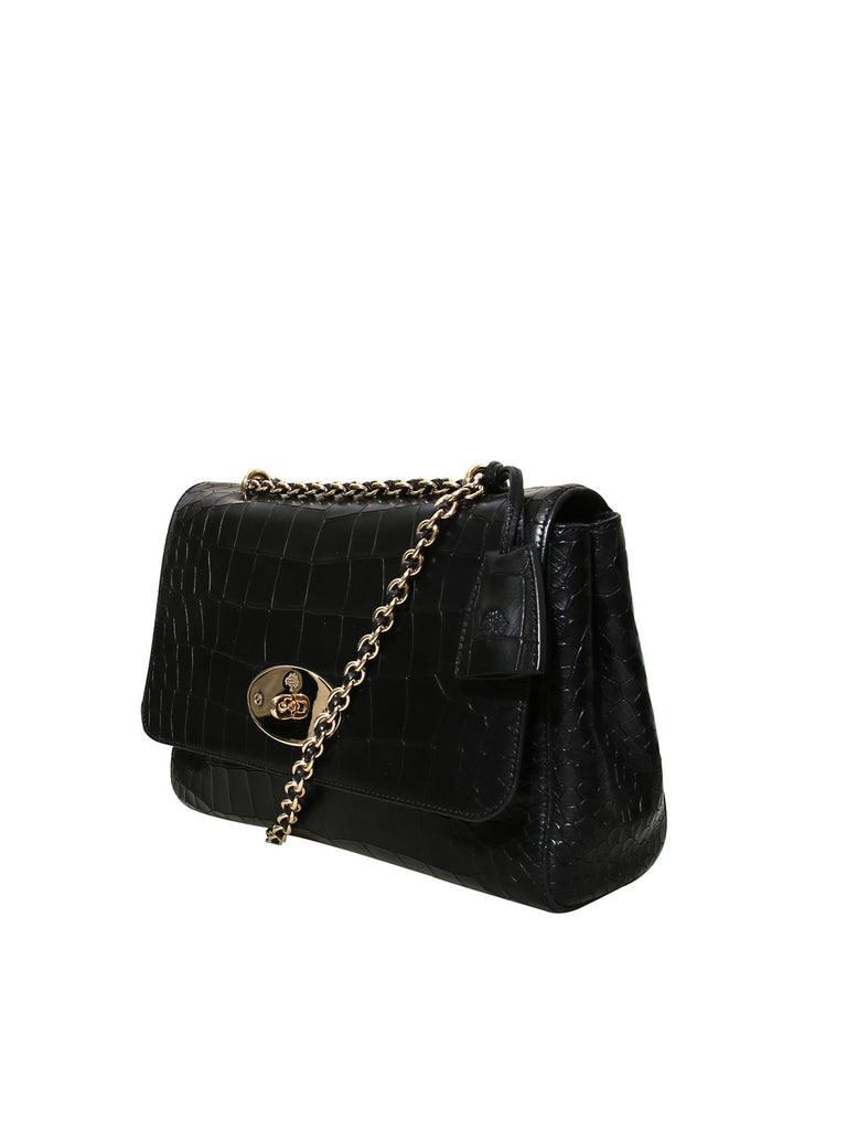 Mulberry Embossed Leather Lily Bag