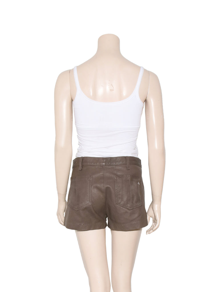 Rag & Bone Leather Shorts