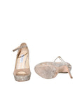 Jimmy Choo Suede Snakeskin-Accented Pumps