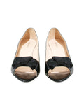 Prada Peep-Toe Bow Pumps
