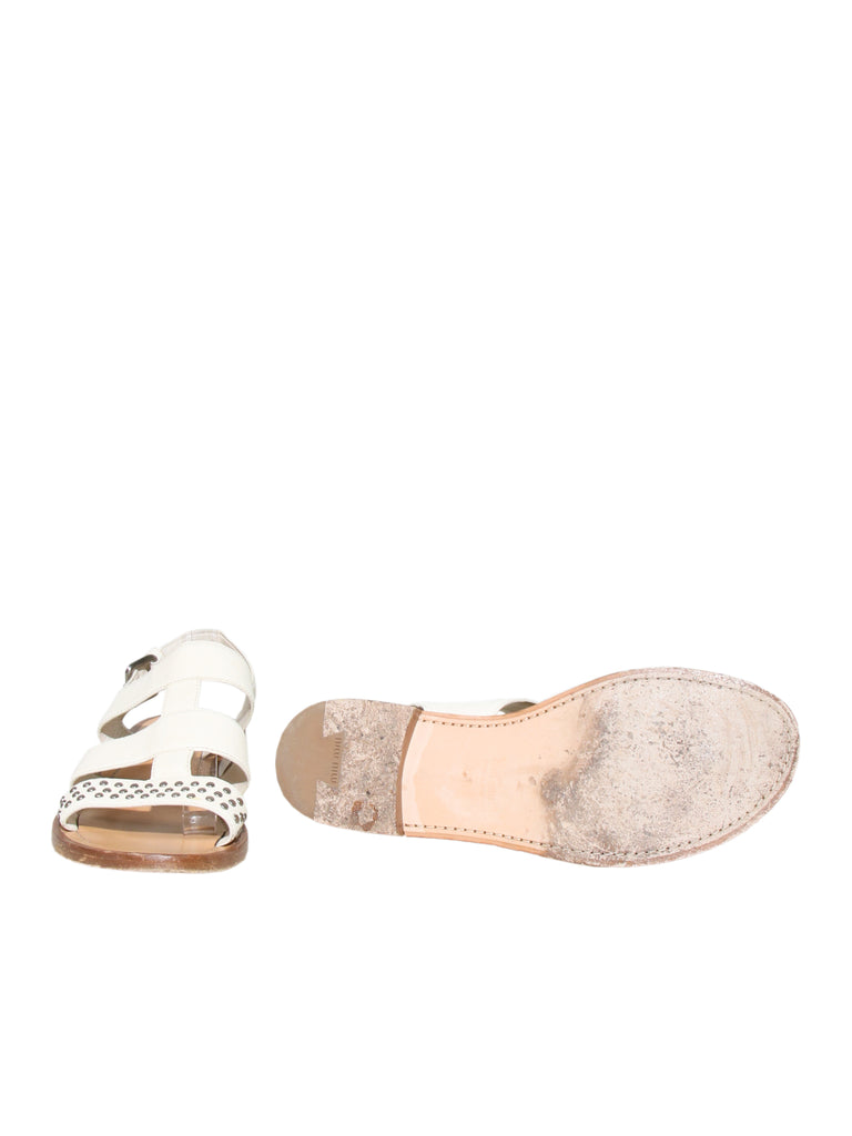 Miu Miu Studded Leather Sandals