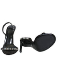 Gucci Embellished Suede Slingback Sandals