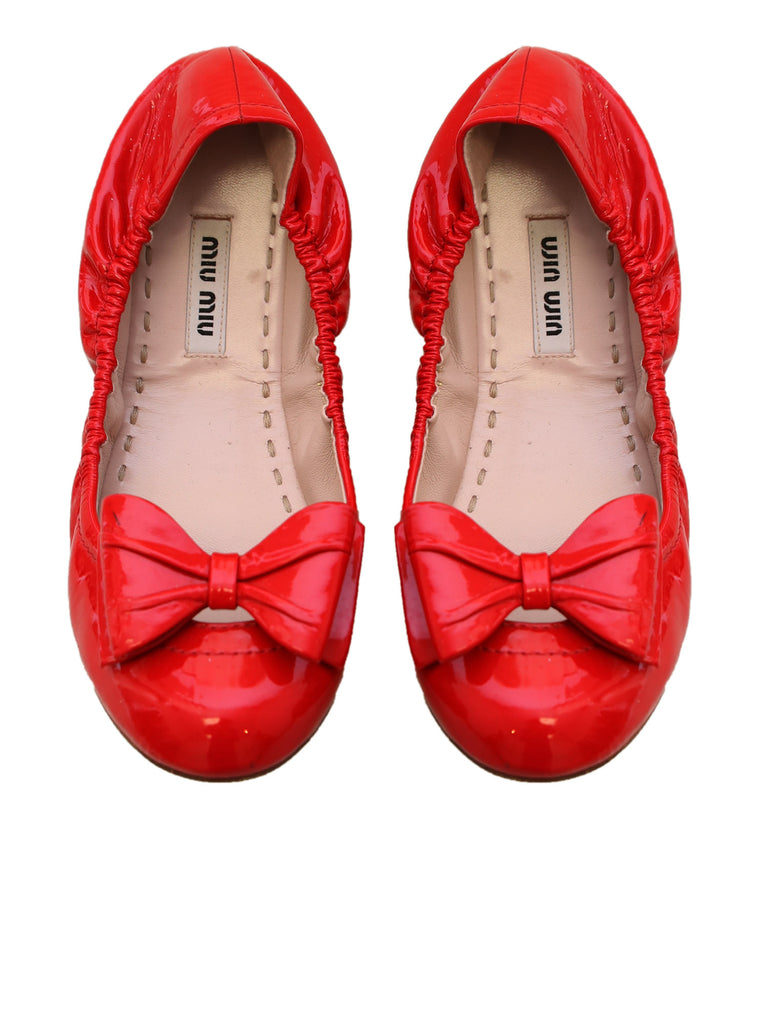 Miu Miu Patent Leather Flats