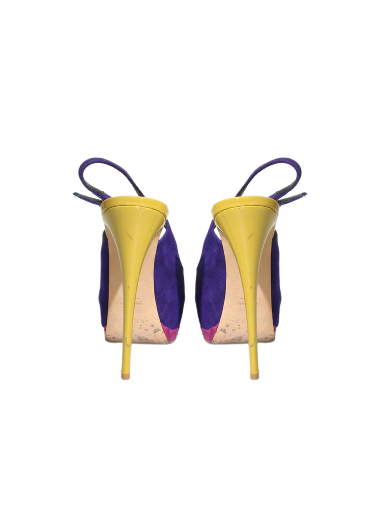 Peep Toe Slingback Heels