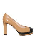 Chanel Round-Toe Leather Pumps