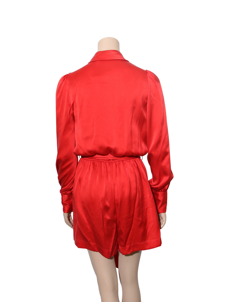 Zimmermann Silk Wrap Playsuit