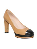Chanel Round-Toe Leather Pumps