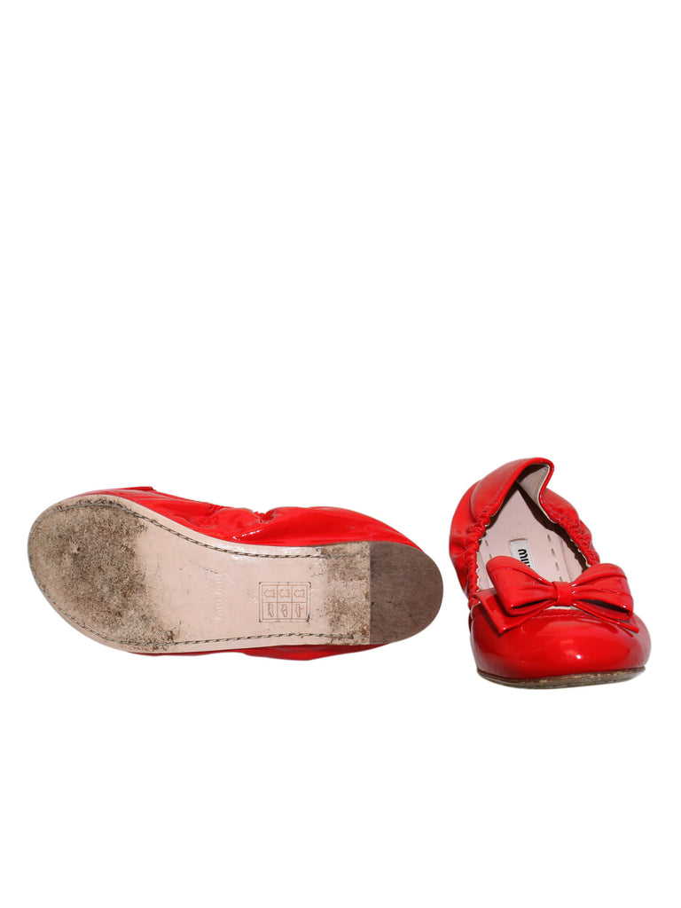 Miu Miu Patent Leather Flats