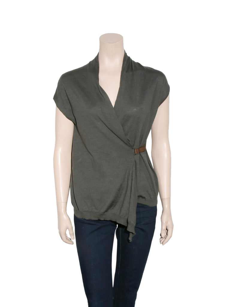 Brunello Cucinelli Cashmere Wrap Top