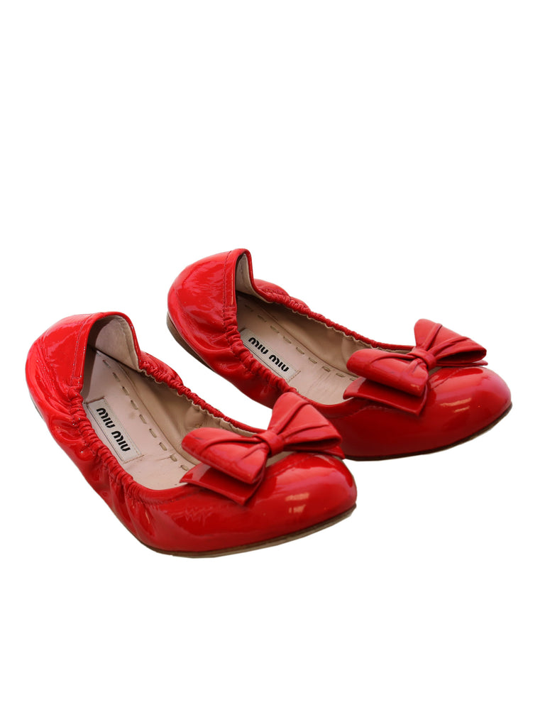 Miu Miu Patent Leather Flats