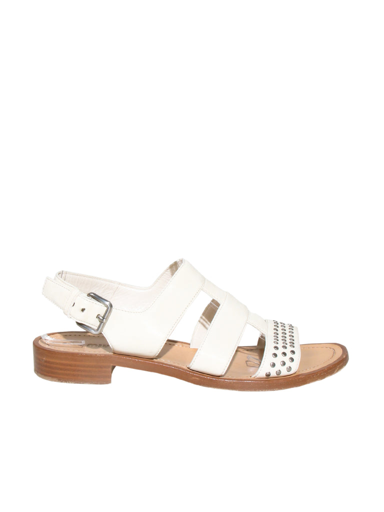 Miu Miu Studded Leather Sandals