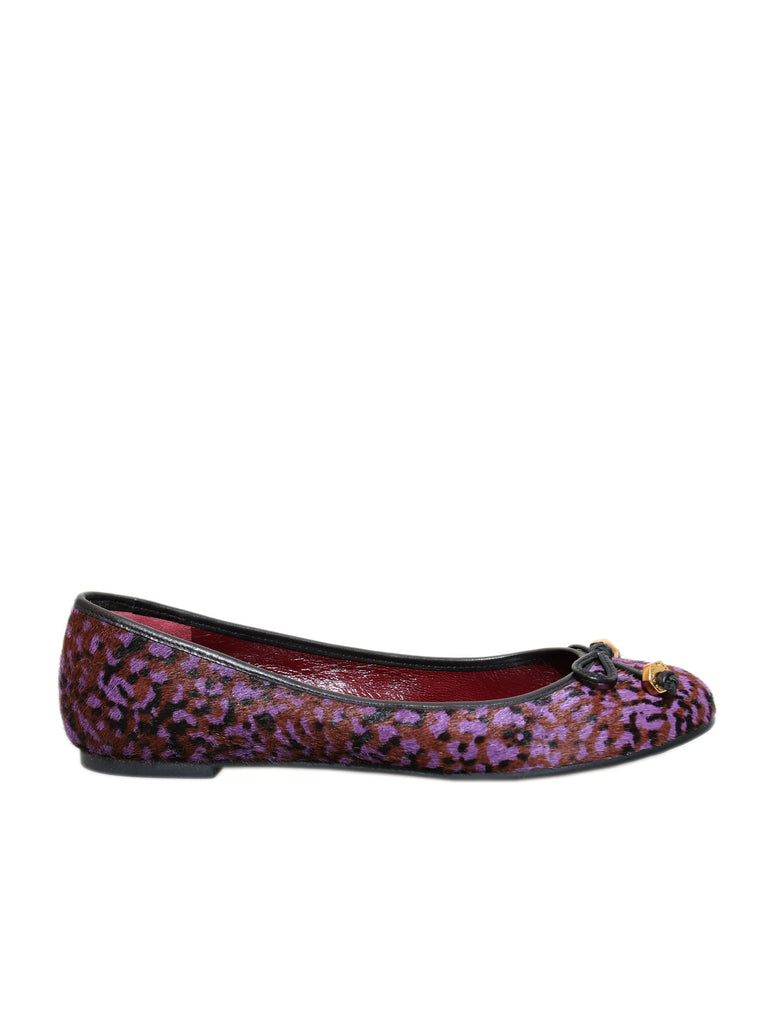 Marc by Marc Jacobs Printed Calf-Hair Flats