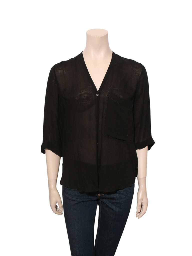 Helmut Lang Button-Up Blouse