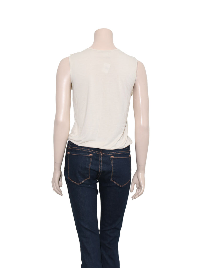 Lanvin Silk Ruffle Top