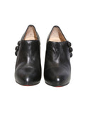 Christian Louboutin Leather Round-Toe Booties