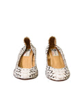 Lanvin Snakeskin Canvas Heels