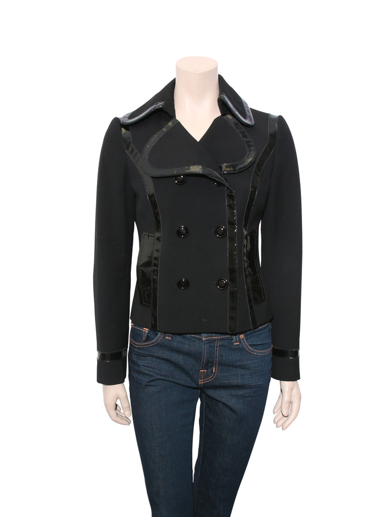 Dolce & Gabbana Patent Detail Blazer