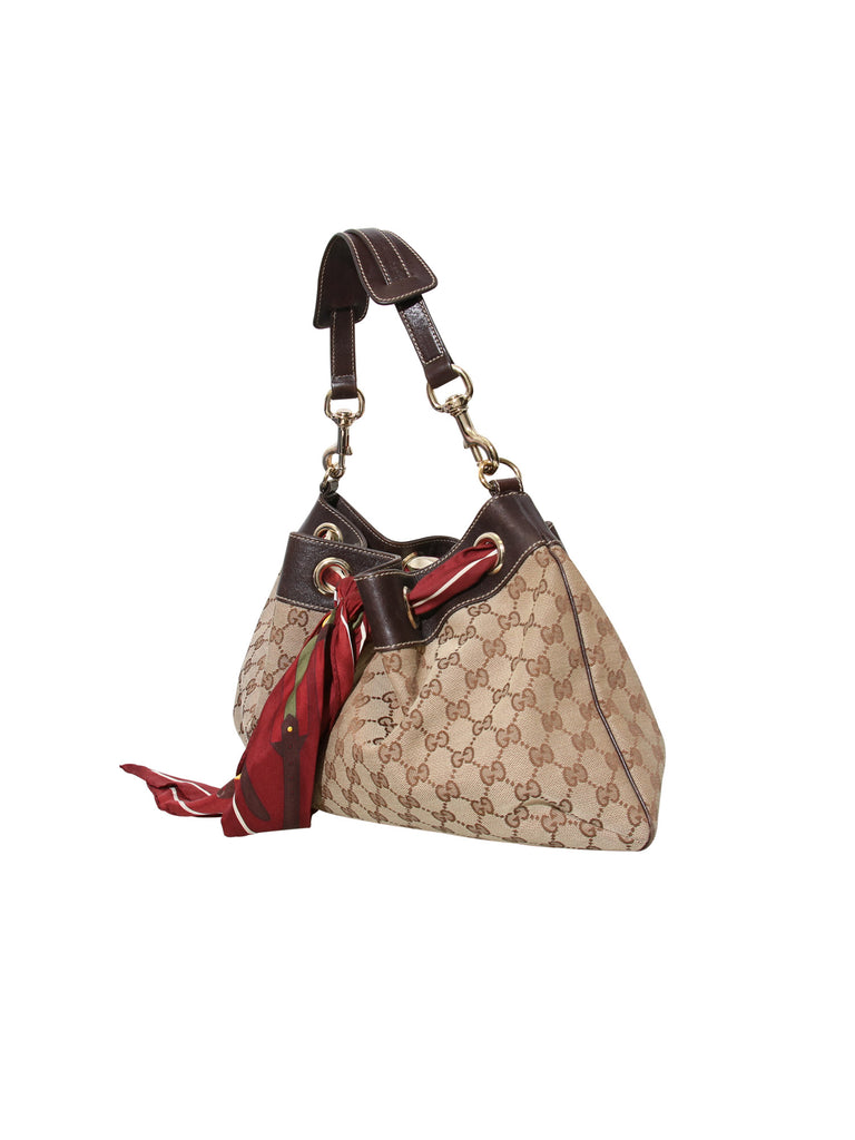 Gucci GG Canvas Positano Shoulder Bag
