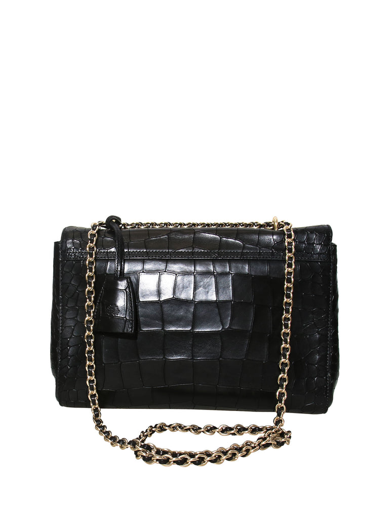 Mulberry Embossed Leather Lily Bag