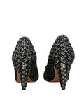 Tweed Camellia Pumps