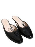 Chanel Vintage CC Logo Mules
