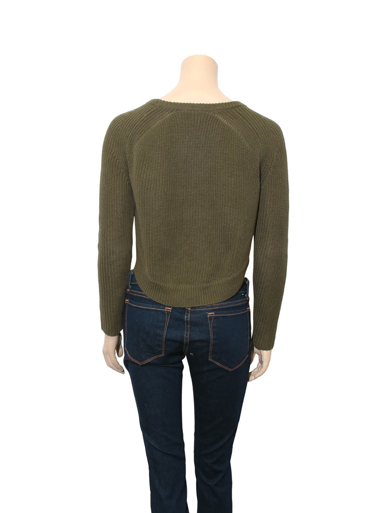 Maje Cropped Knit Sweater