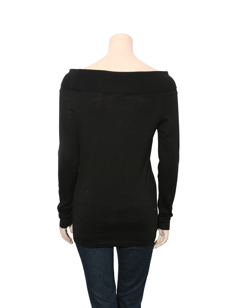 Nicholas Off-The-Shoulder Merino Wool Sweater