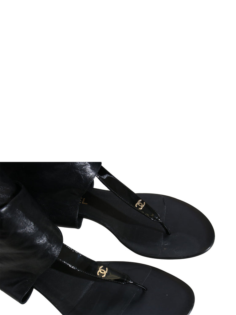 Chanel Leather Sandals